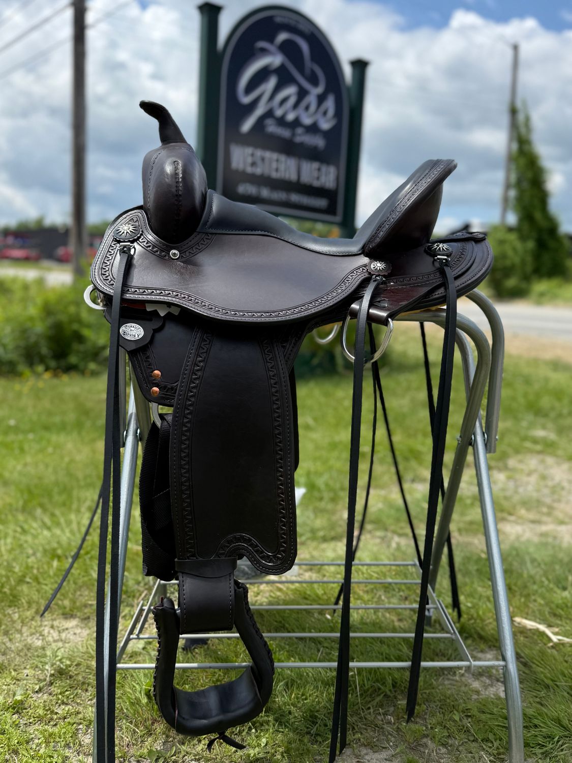 15" Reg Circle Y Ridgeline Trail Saddle Flex2, Chocolate