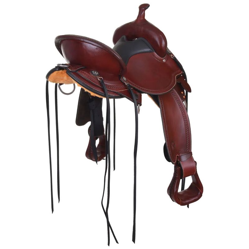 15" Reg Circle Y Ridgeline Trail Saddle Flex2, Chocolate