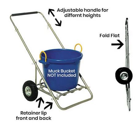 Collapsible Tuff Muck Bucket Cart