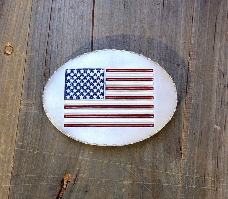Belt Buckle - U.S.A. Flag