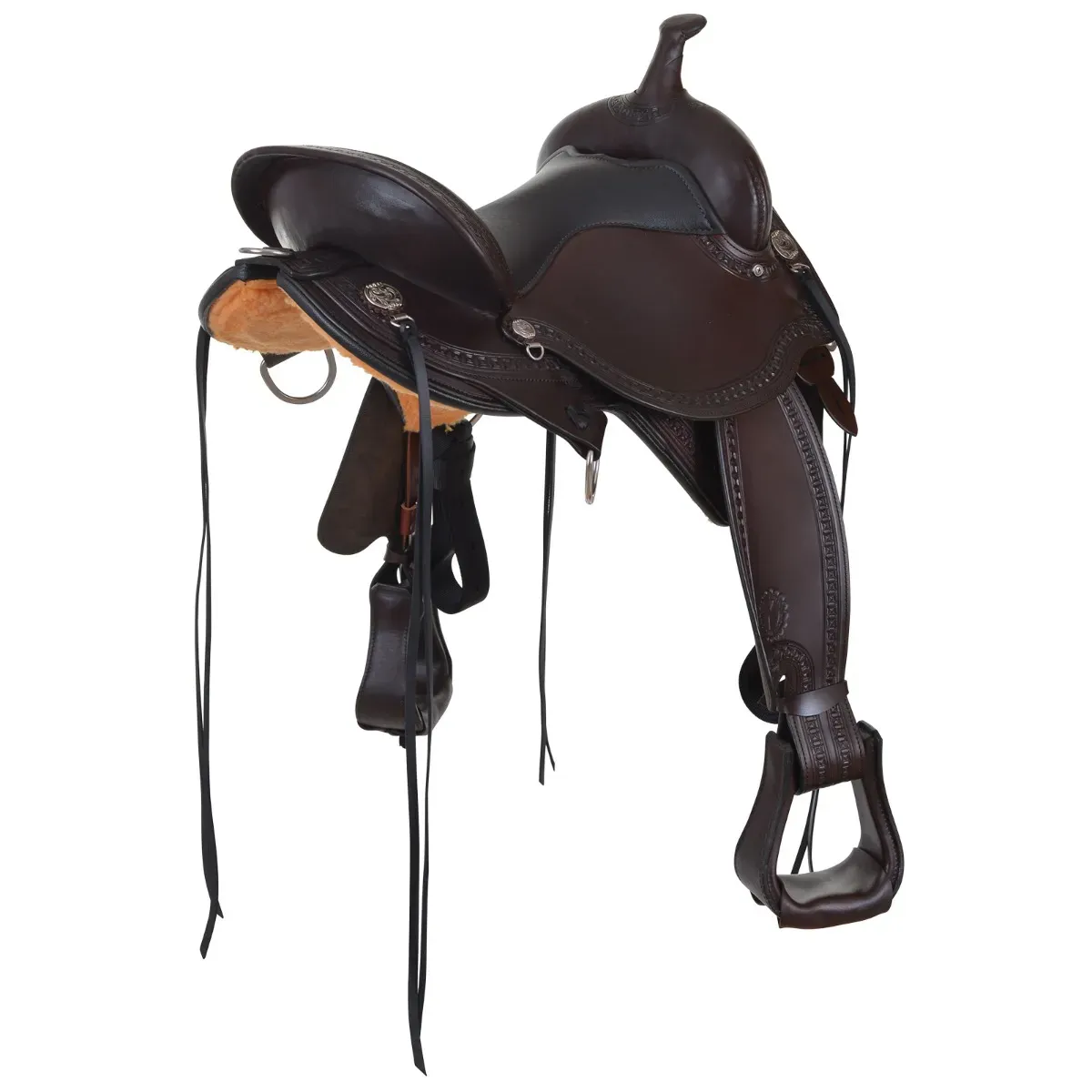 16" Wide Bar Circle Y Sheridan Flex2 Trail Saddle