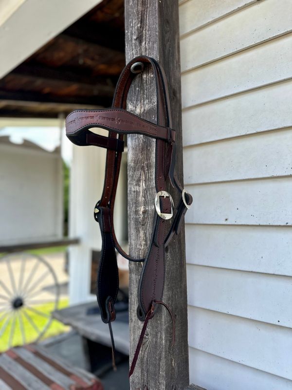 Circle L Scalloped Headstall - Draft Size