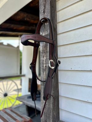 Circle L Scalloped Headstall - Draft Size Circle L Scalloped Headstall - Draft Size