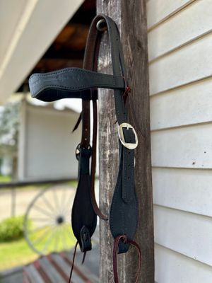 Circle L Scalloped Headstall - Draft Size