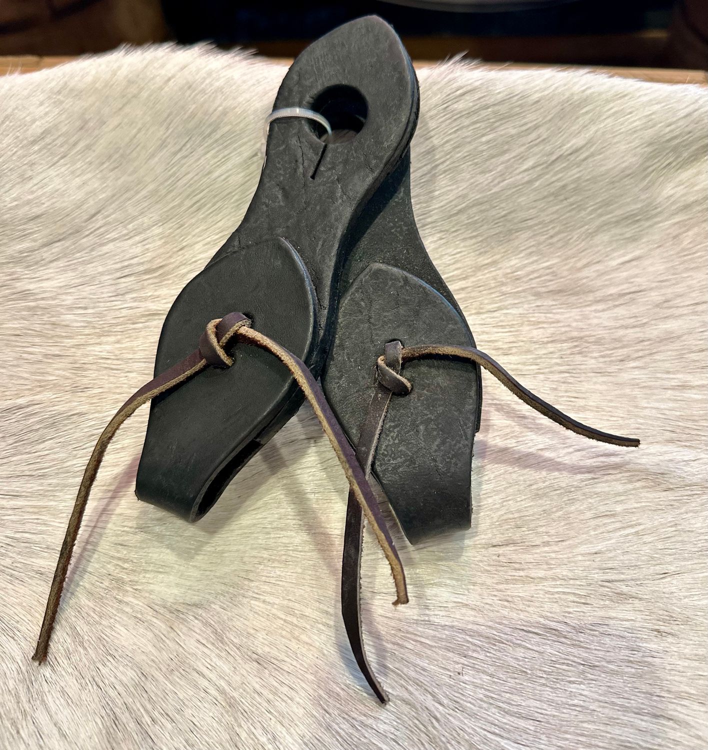Slobber Straps - Circle L Leather, U.S.A. Made, Color: Black