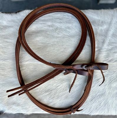 Circle L Leather Rolled/Boxed Split Reins - 8'x1/2"