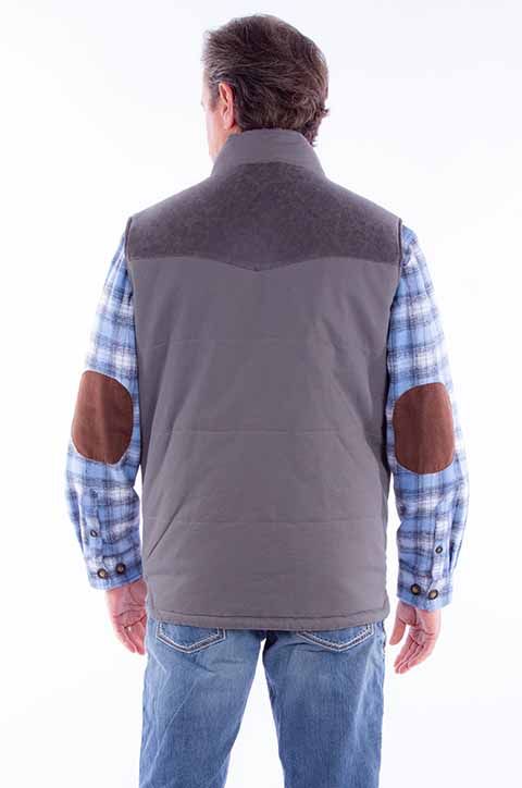 Men's Scully Canvas Vest - Charcoal