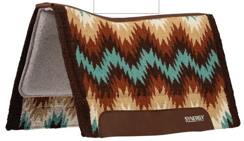 Synergy Contoured Performance Saddle Pad  - 32"L x 34"D x 1", Color: Stampede Brown Sand