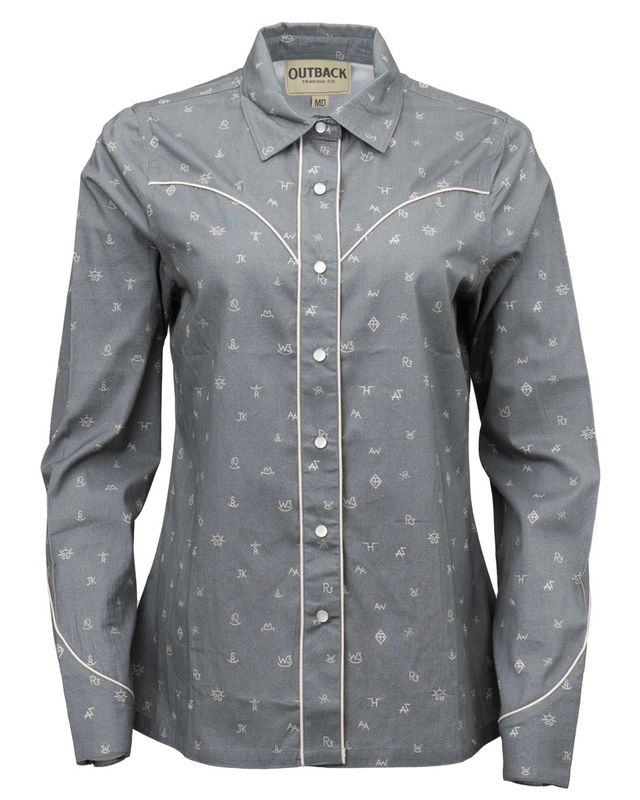 Women's Outback Sage Cattle Brand Shirt