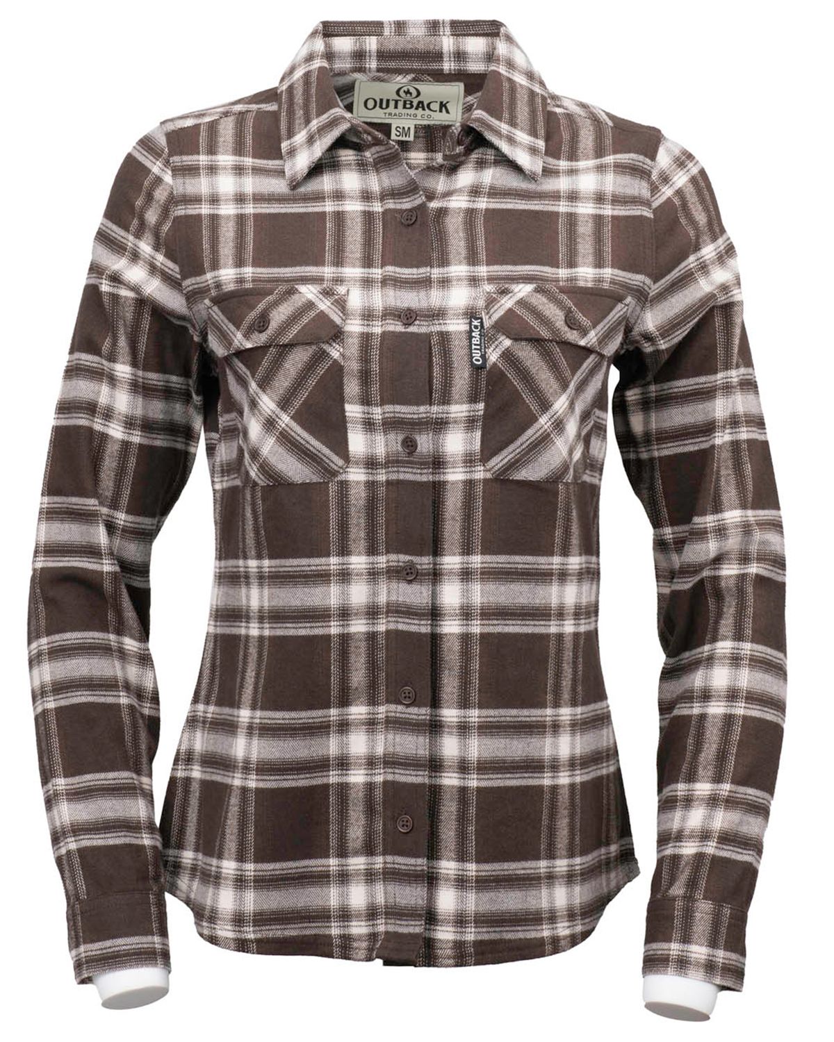 Women's Outback Chocolate Plaid Shirt Women's Outback Chocolate Plaid Shirt