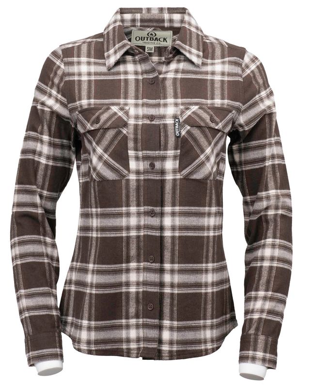 Women's Outback Chocolate Plaid Shirt