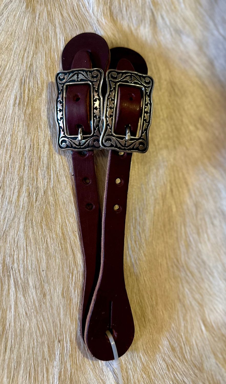 Circle L Straight Spur Straps w/Jeremiah Watt Buckles
