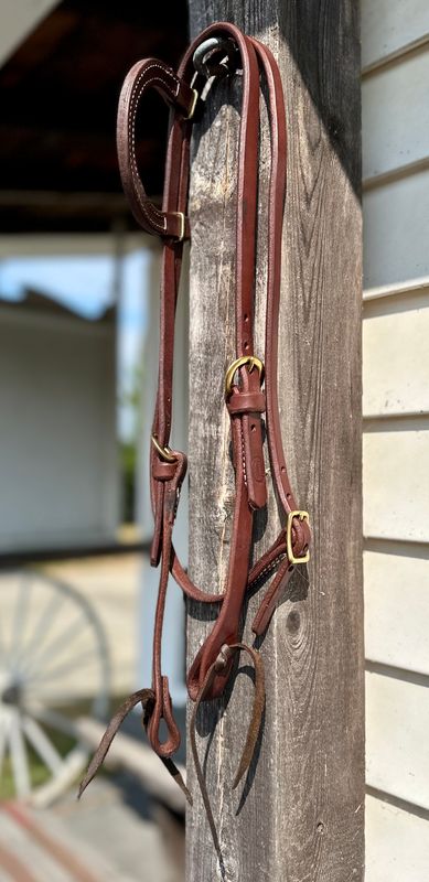 Circle L One Ear Headstall with Throat Latch Strap