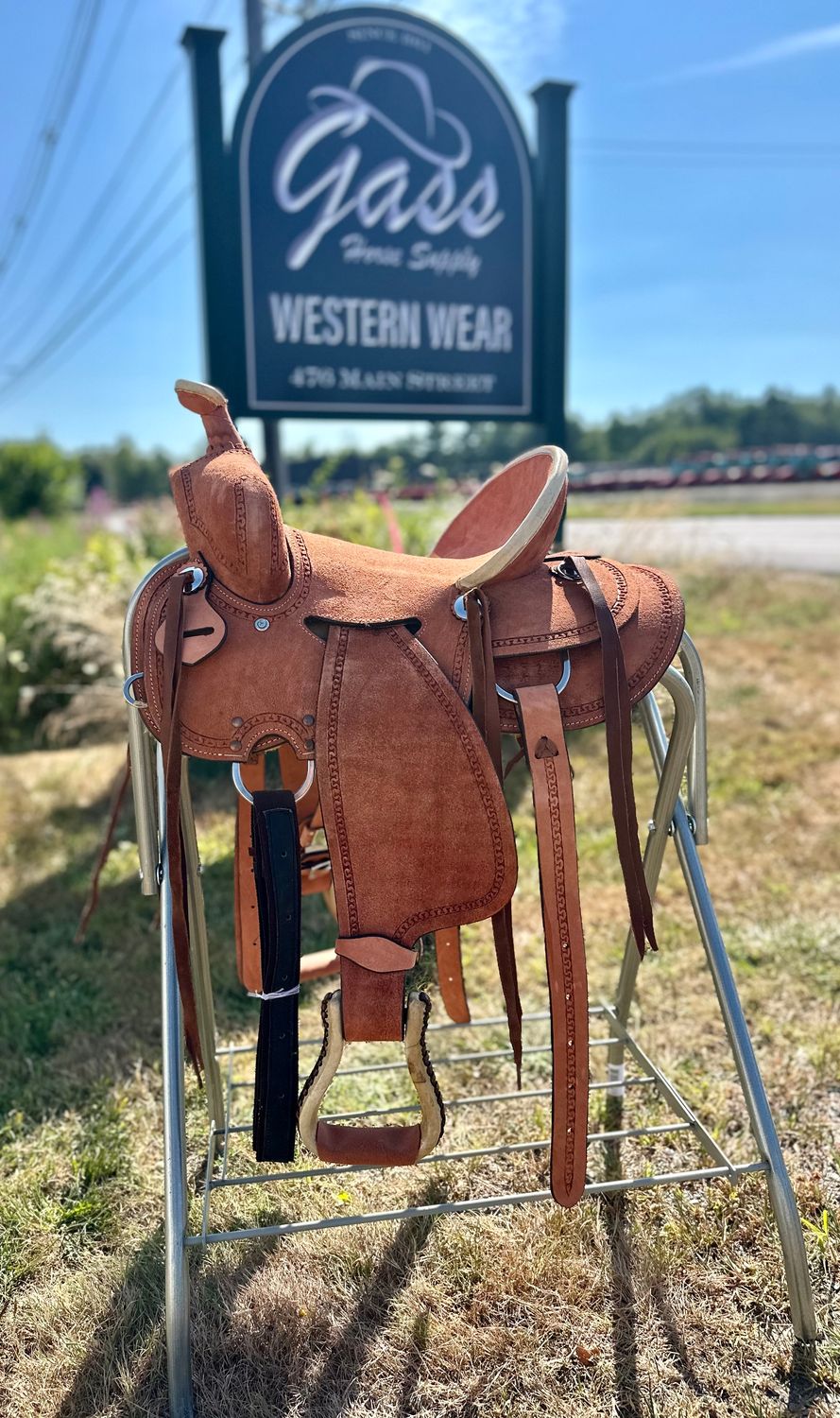 13" Pony Bar Roughout Pleasure/Trail Saddle
