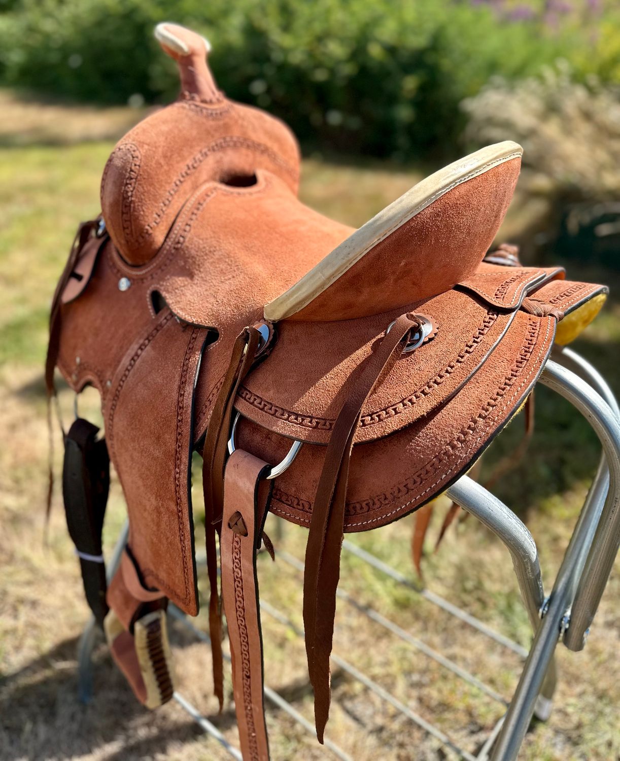 13" Pony Bar Roughout Pleasure/Trail Saddle