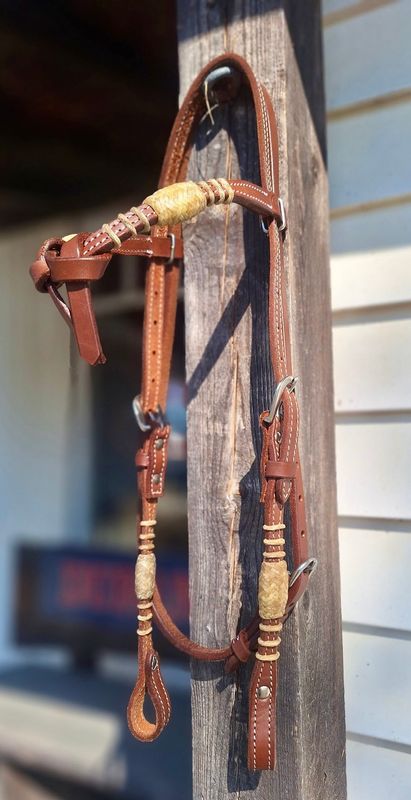 Justin Cody Futurity Headstall with Rawhide