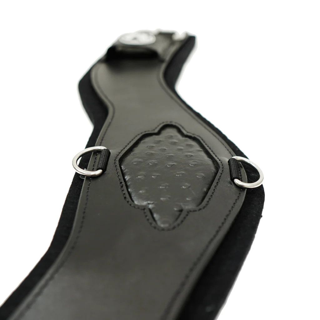Shoulder Relief Cinch w/Black Ostrich Print Inlay