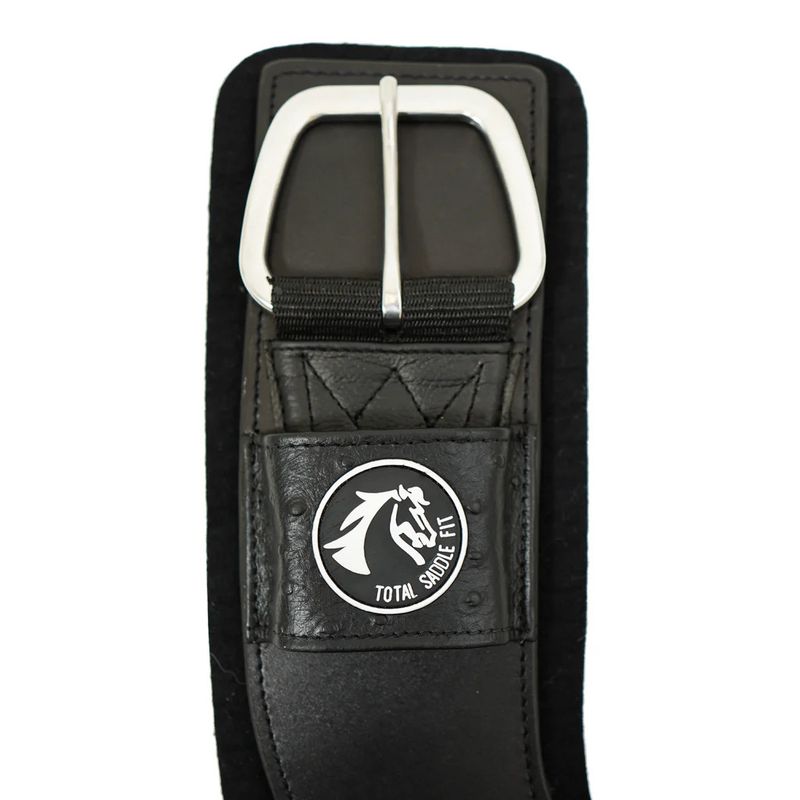 Shoulder Relief Cinch w/Black Ostrich Print Inlay