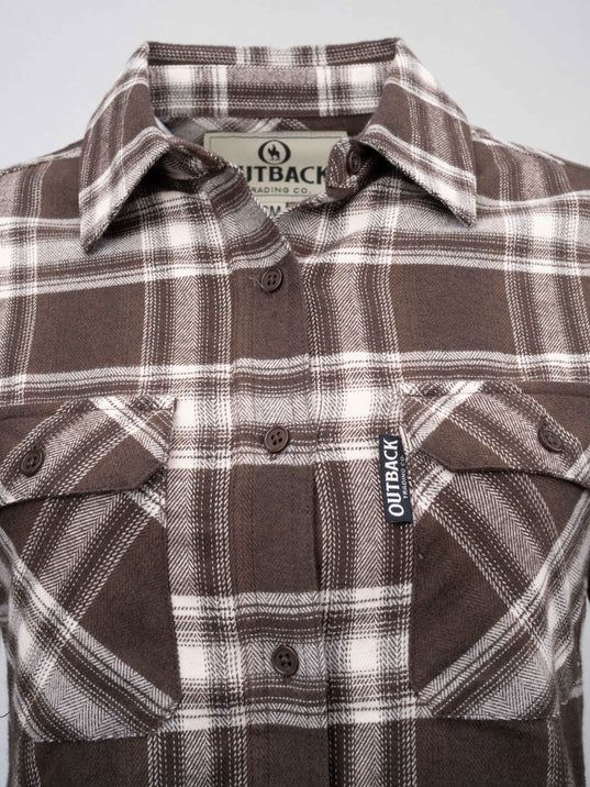 Women's Outback Chocolate Plaid Shirt