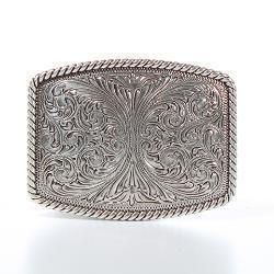 Belt Buckle - Twisted Floral