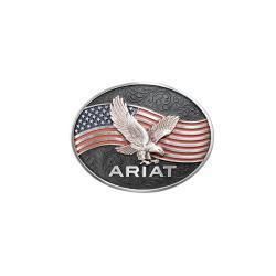 Belt Buckle - Ariat Eagle American Flag