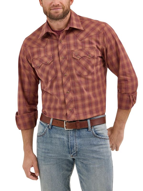 Men's Wrangler RetroĀ® Long Sleeve Shirt - Modern Fit - Rawhide Men's Wrangler RetroĀ® Long Sleeve Shirt - Modern Fit - Rawhide