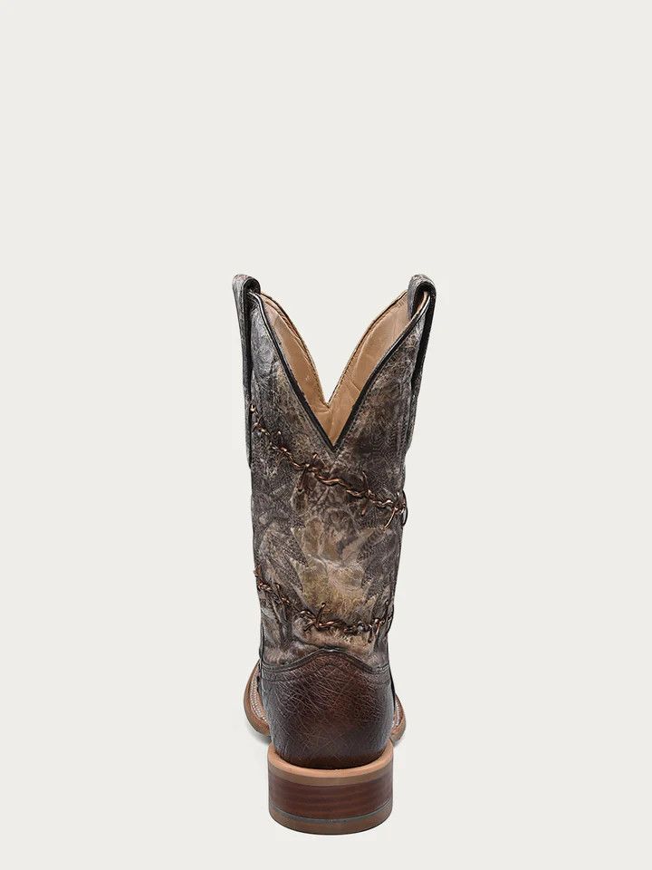 Men's Corral Ostrich with Embroidered Details