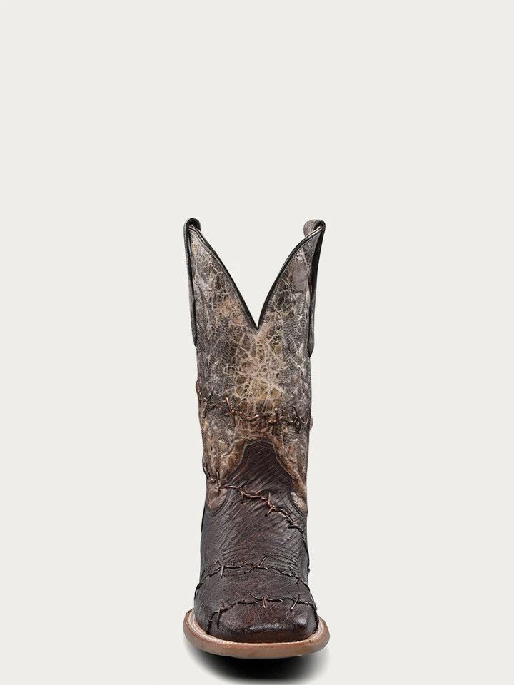 Men's Corral Ostrich with Embroidered Details