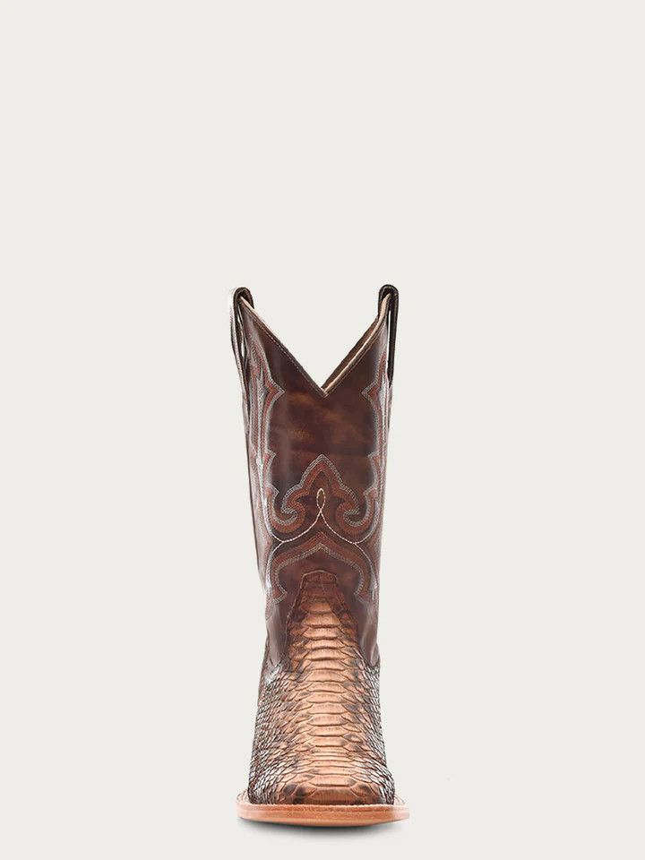Men's Corral Python with Embroidered Details