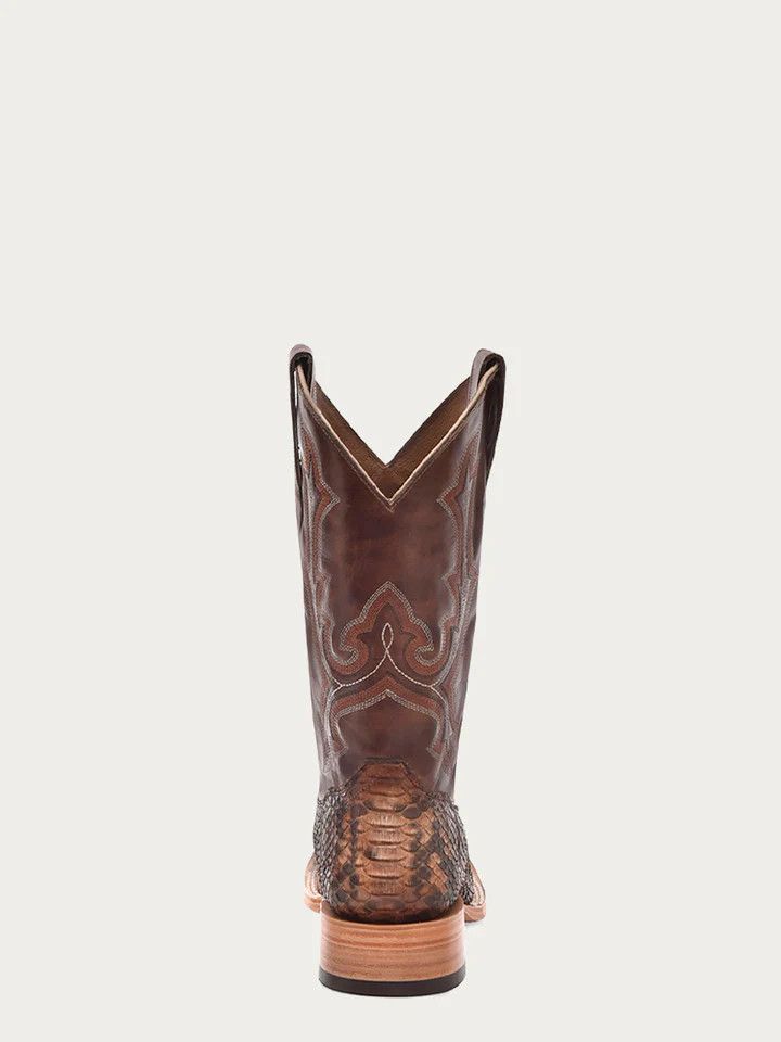 Men's Corral Python with Embroidered Details