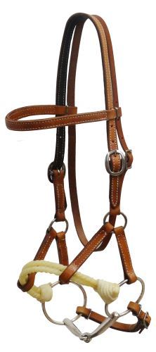 Argentina Cow Leather Side Pull with Snaffle Bit
