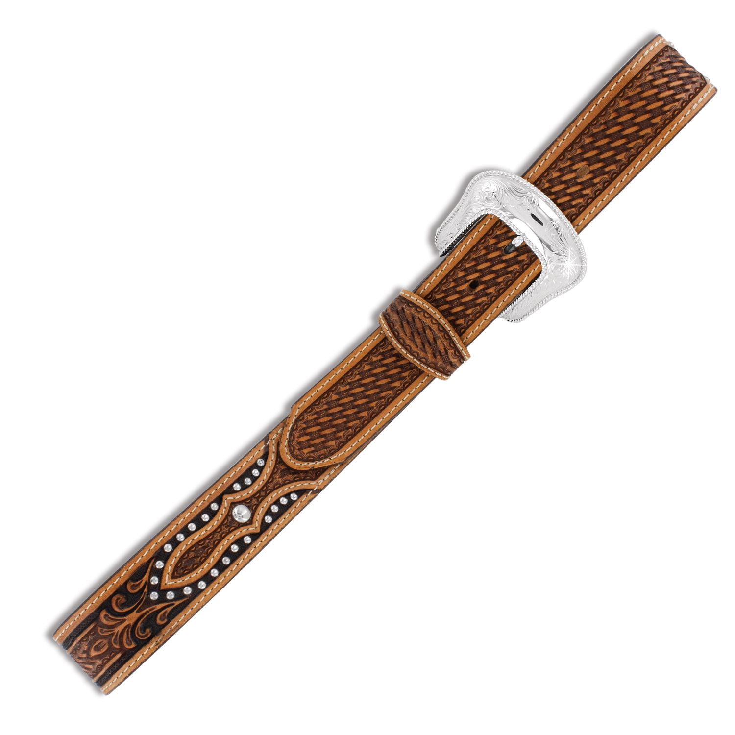 Adult - Tony Lama Ringo Belt Brown Adult - Tony Lama Ringo Belt Brown