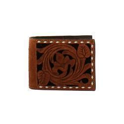 3D Bifold Wallet Floral Filigree Brown 3D Bifold Wallet Floral Filigree Brown