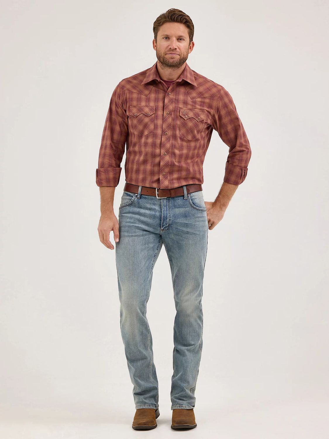 Men's Wrangler Retro® Long Sleeve Shirt - Modern Fit - Rawhide