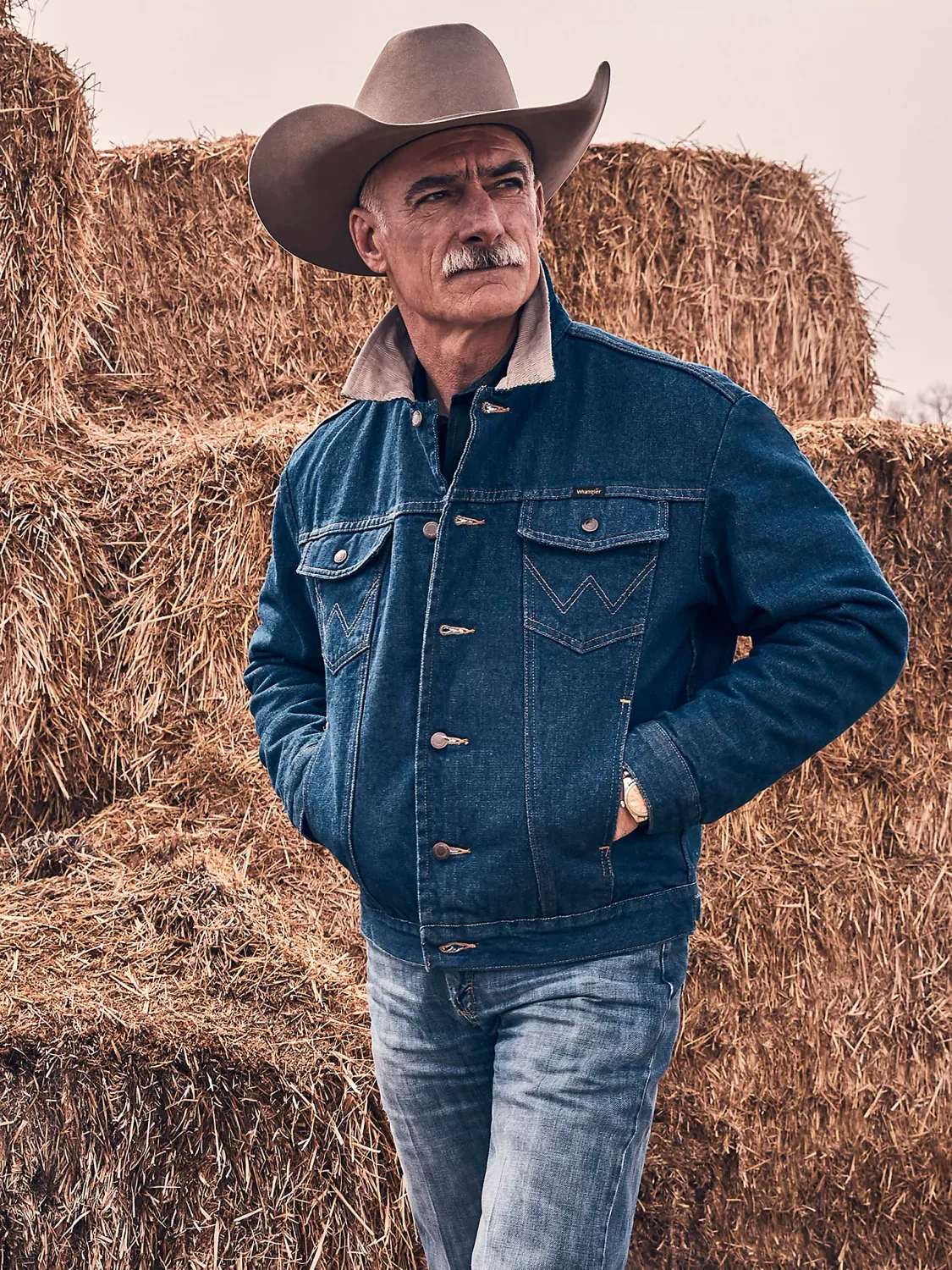 Men's Wrangler Blanket Lined Denim Jacket Men's Wrangler Blanket Lined Denim Jacket