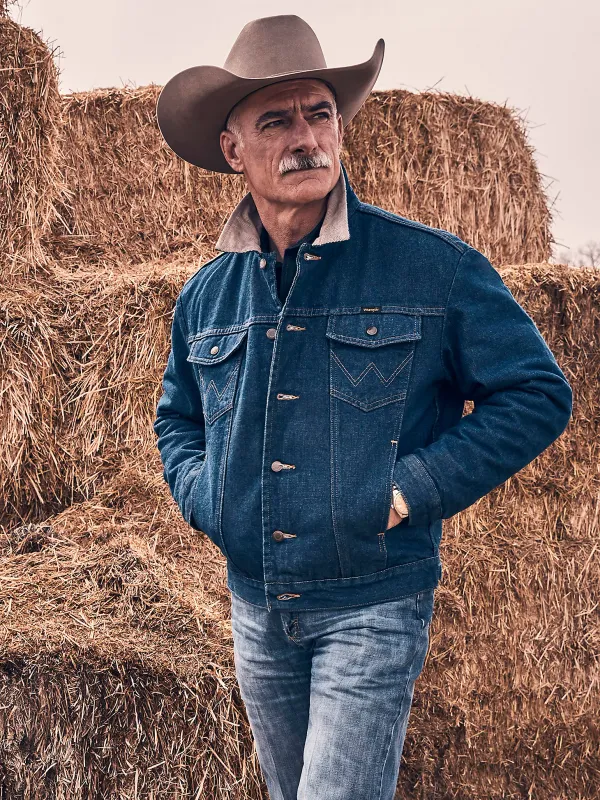 Men's Wrangler Blanket Lined Denim Jacket