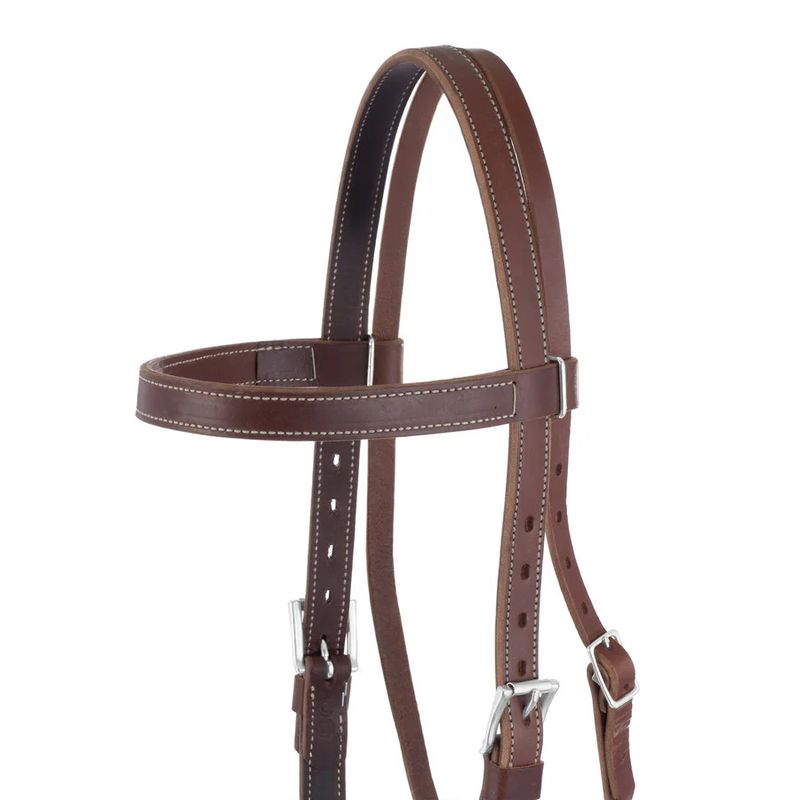 Draft Horse Riding Bridle - Medium Oil