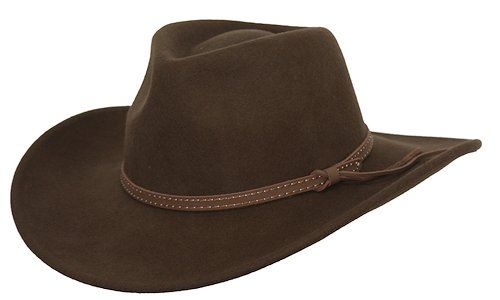 Outback Cooper River Australian Wool Hat, Size: SM - Brown