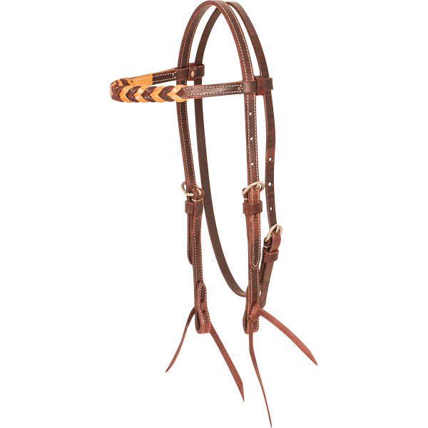 Blood Knot Browband Headstall - Natural