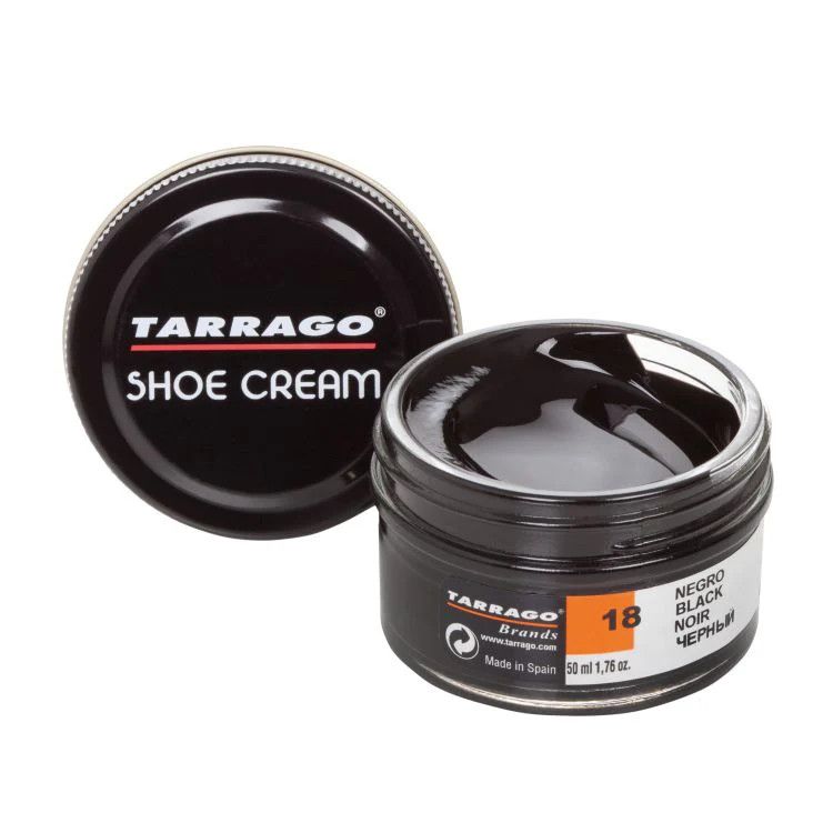 Tarrago Boot/Shoe Cream Polish - 1.73oz, Color: Black