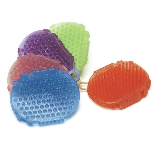 Gelly Glitter 2-Sided Scrubber, Color: Lime