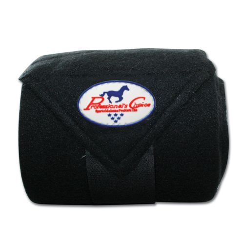 Professional's Choice Polo Wraps - 5" Wide x 9' Long, Color: Black