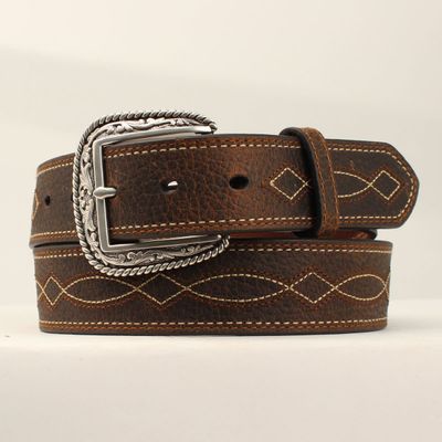 Adult - Ariat Boot-Stitch Leather Belt