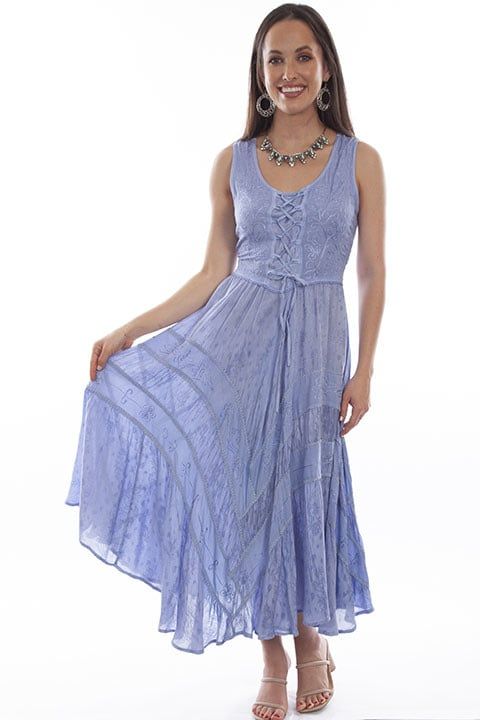 Women's Scully Honey Creek Lace Dress, Size: X-Small - Light Sky Blue