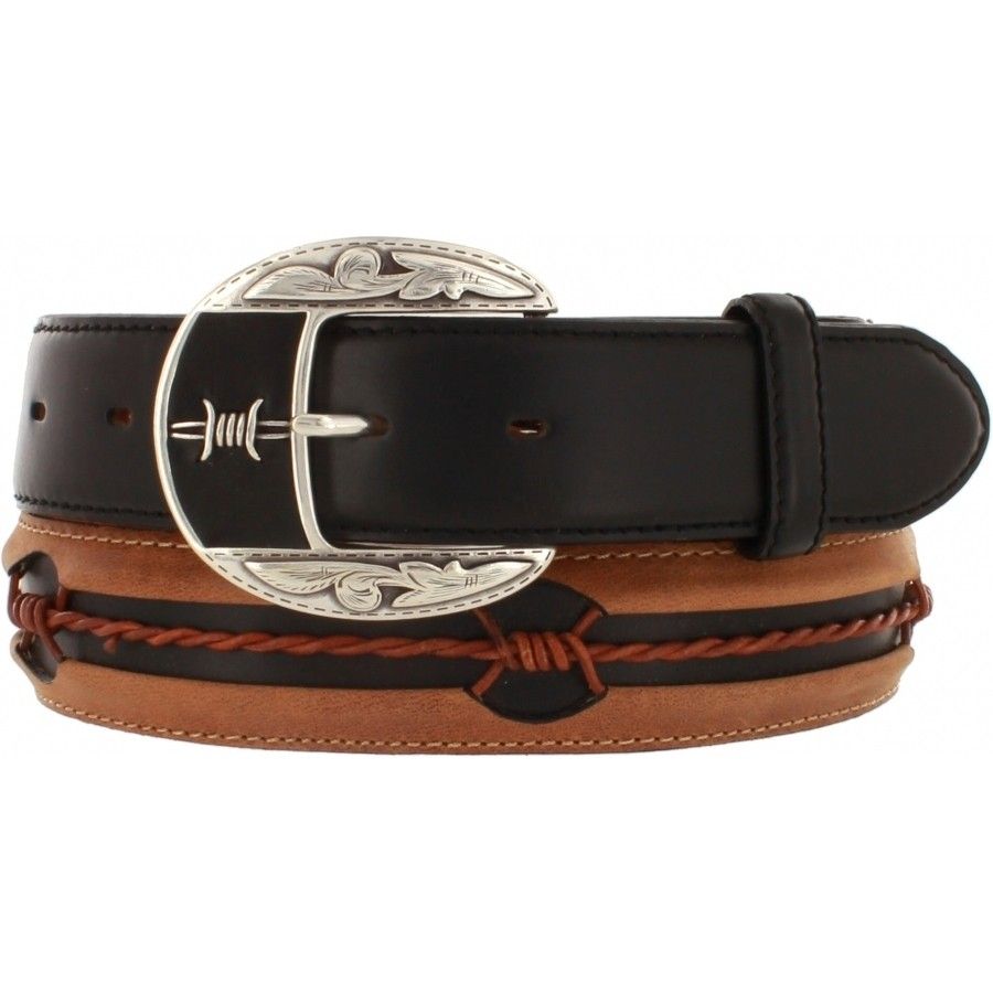 Adult - Justin Fenced In Belt, Size: 44 - Black