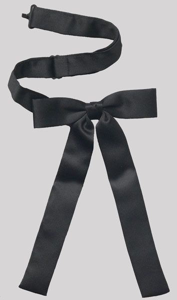 Tie - Kentucky Colonel with Band, Color: Black