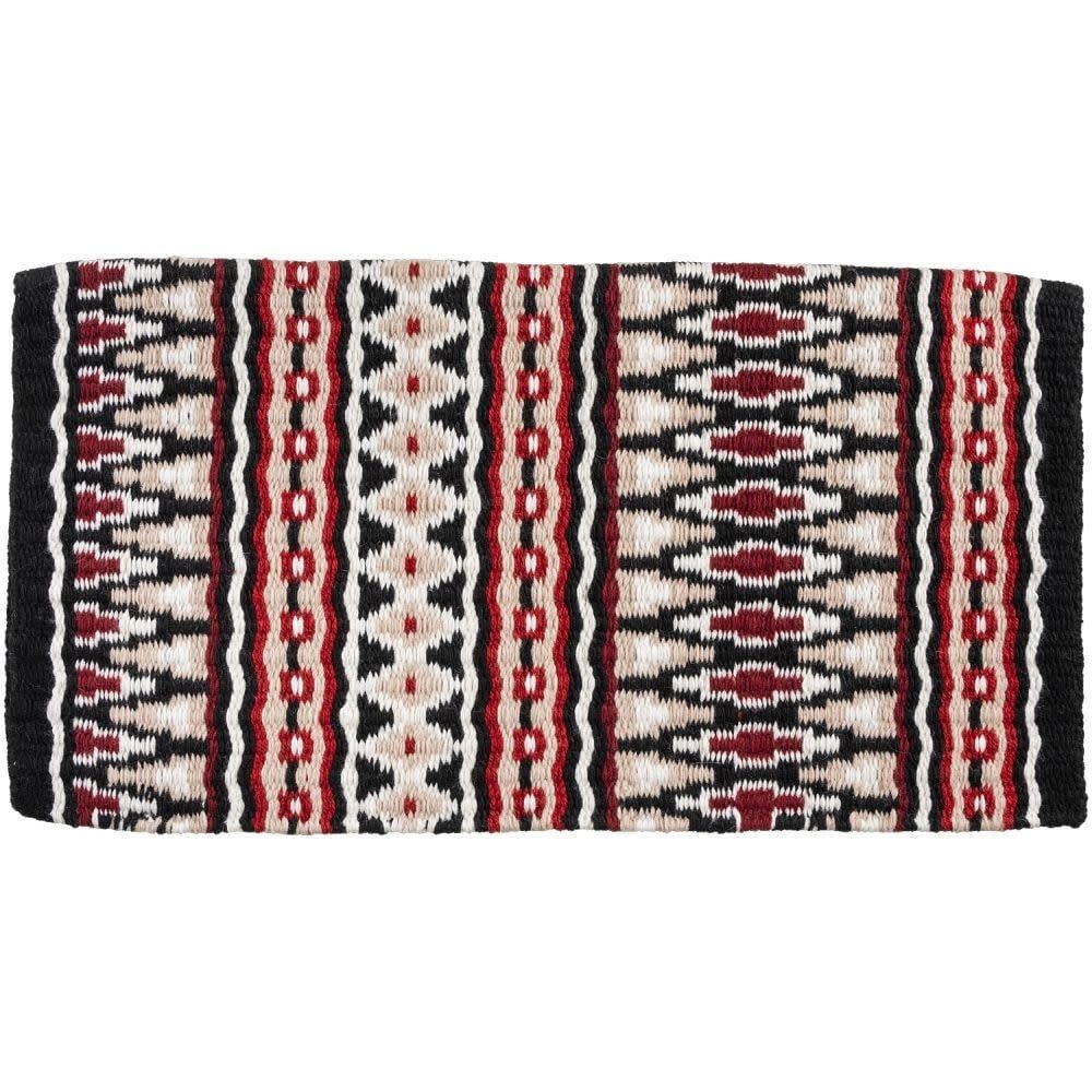 Sedona Wool Saddle Blanket - 34"x36"x5.5#, Color: Seafoam