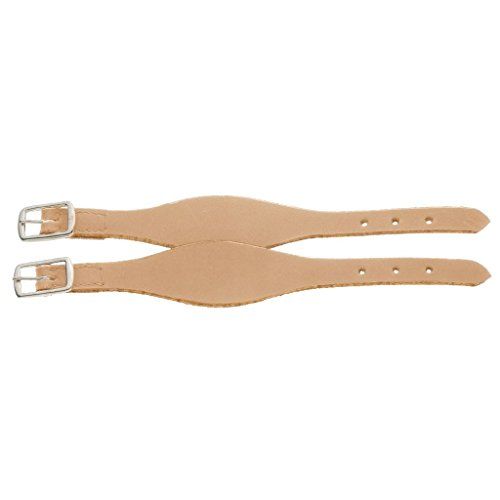 Shaped Leather Stirrup Hobbles , Color: Light Oil