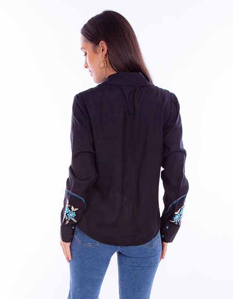 Women's Scully Floral Embroidered Shirt