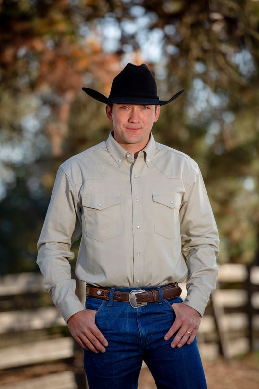 Men's Wyoming Traders Twill Western Shirt (Pearl Snaps)